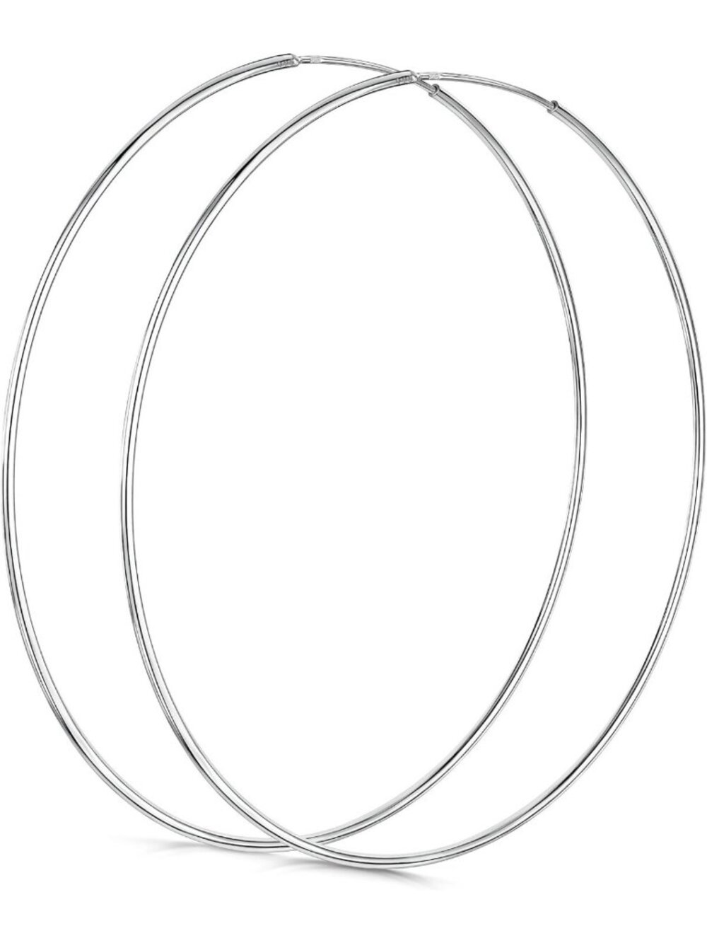 Elegant 925 Sterling Silver Hoop Earrings for Women - Timeless Jewelry Accessory